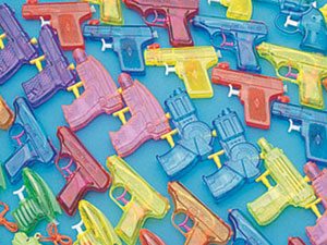 The standard squirt gun that gave us hours of fun but were very short range, unreliable and had to be refilled way to often.